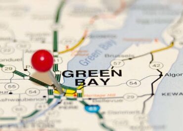 Green Bay on map