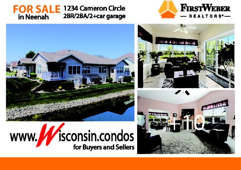 1234 Cameron Circle condo Neenah www.Wisconsin.condos