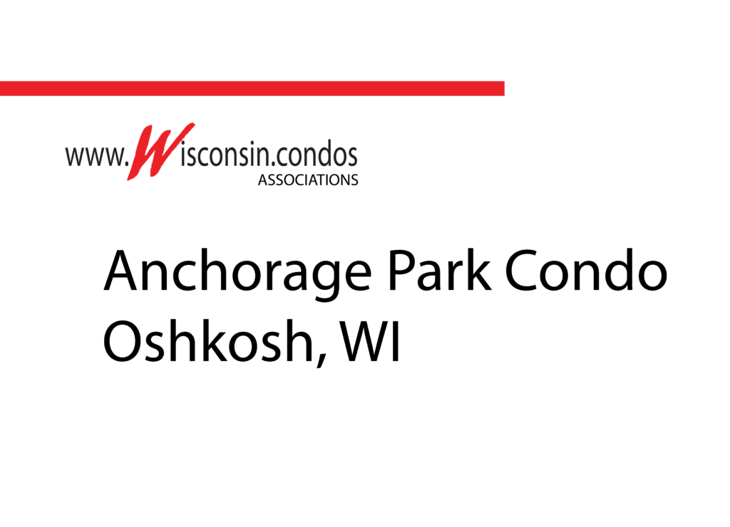 Anchorage Park condos in Oshkosh Oshkosh Wisconsin 54901