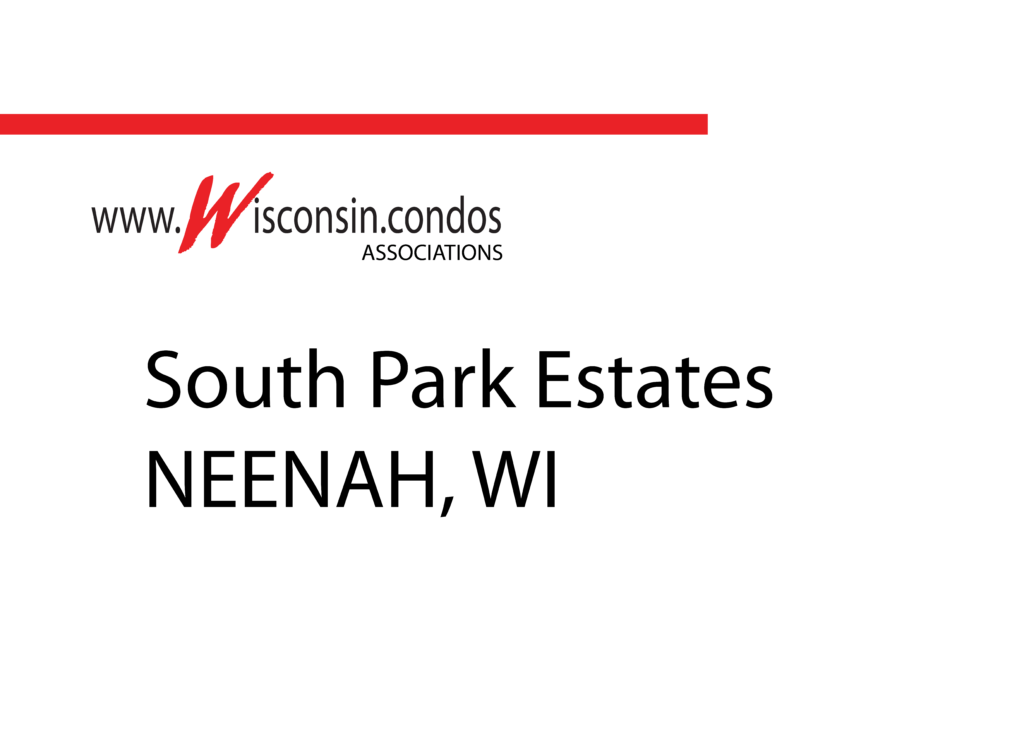 South Park Estates condos Neenah Wisconsin 54956