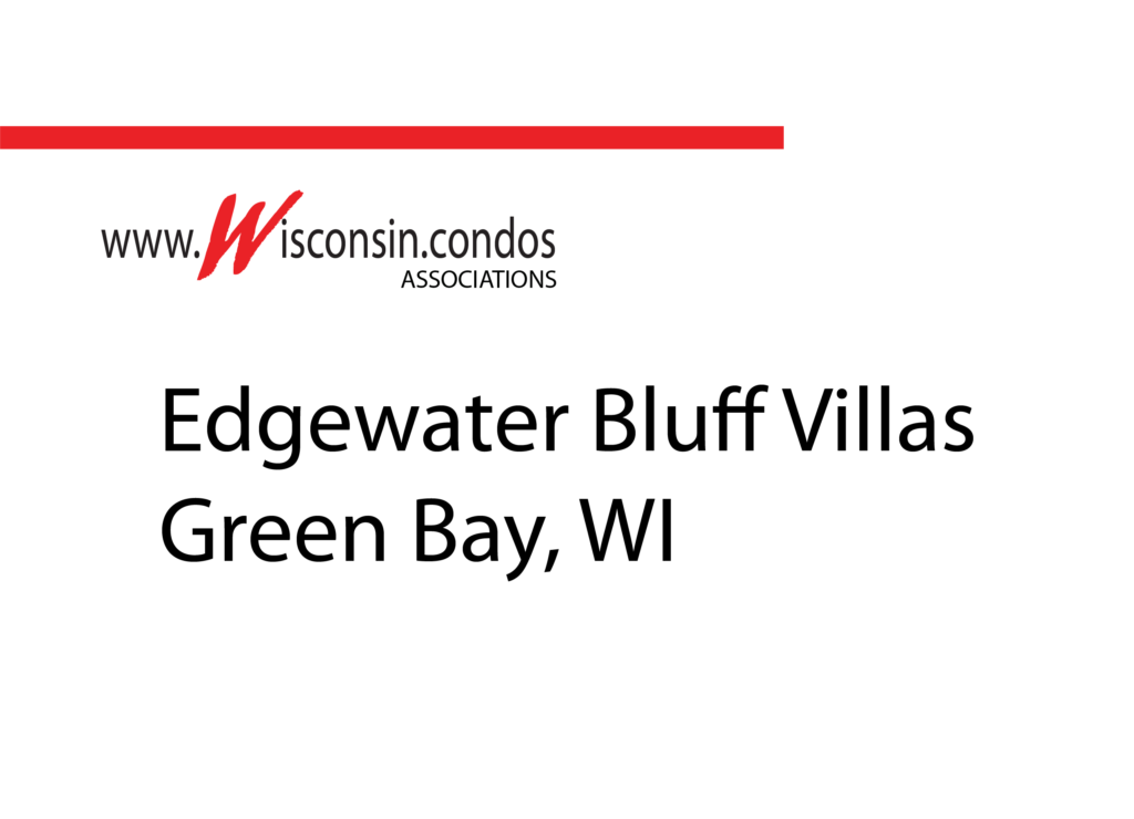 Edgewater Bluff condos on Sunset Bluff in Green Bay for sale
