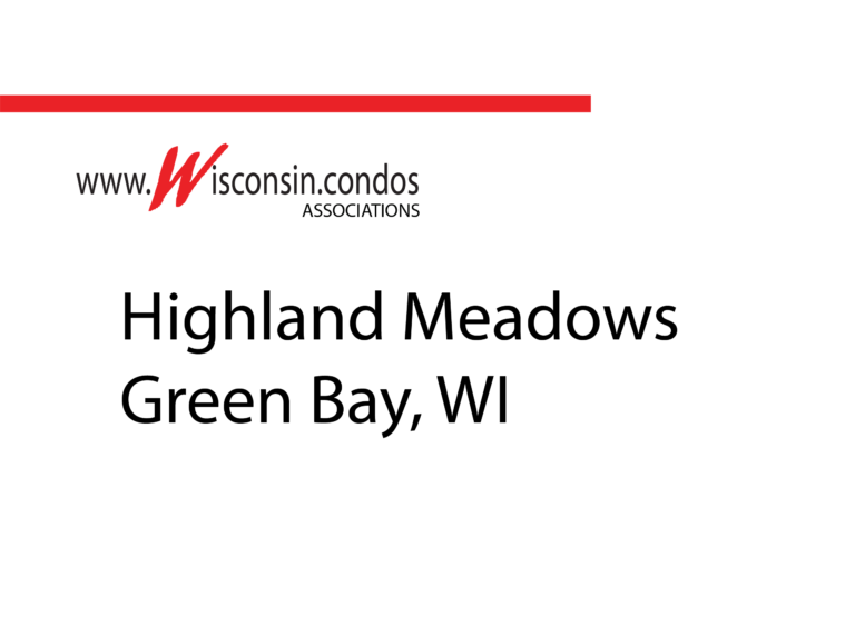 Highland Meadows Condos on Highland Center in Green Bay