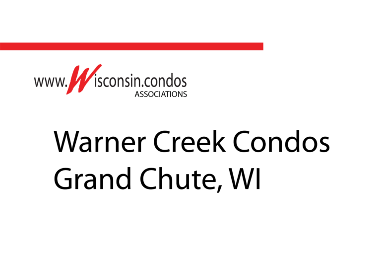 Warner Creek Condos include condos on Crosscreek, condos on Wayside, and Ryegrass condos in Grand Chute