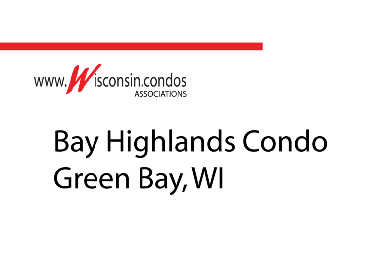 Bay Highlands Drive Condo Green Bay for sale