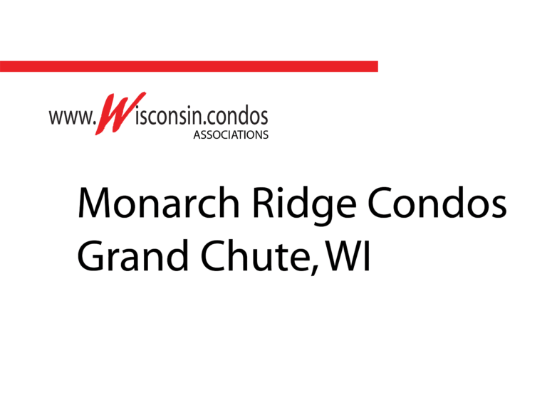 Monarch Ridge Condos Willis Way Appleton for sale