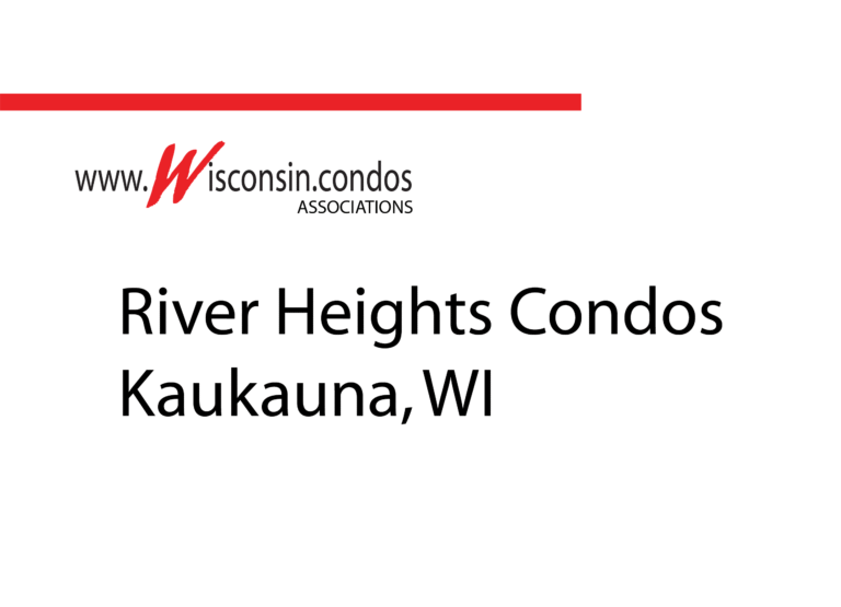 River Heights Condos Altendorf Place Kaukauna for sale