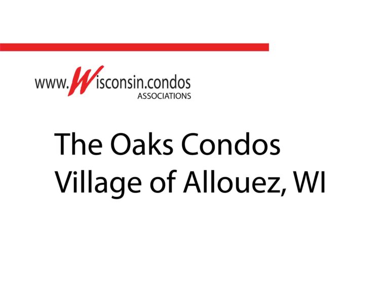 The Oaks Condos 1600 Rustic Oaks Court Allouez Green Bay